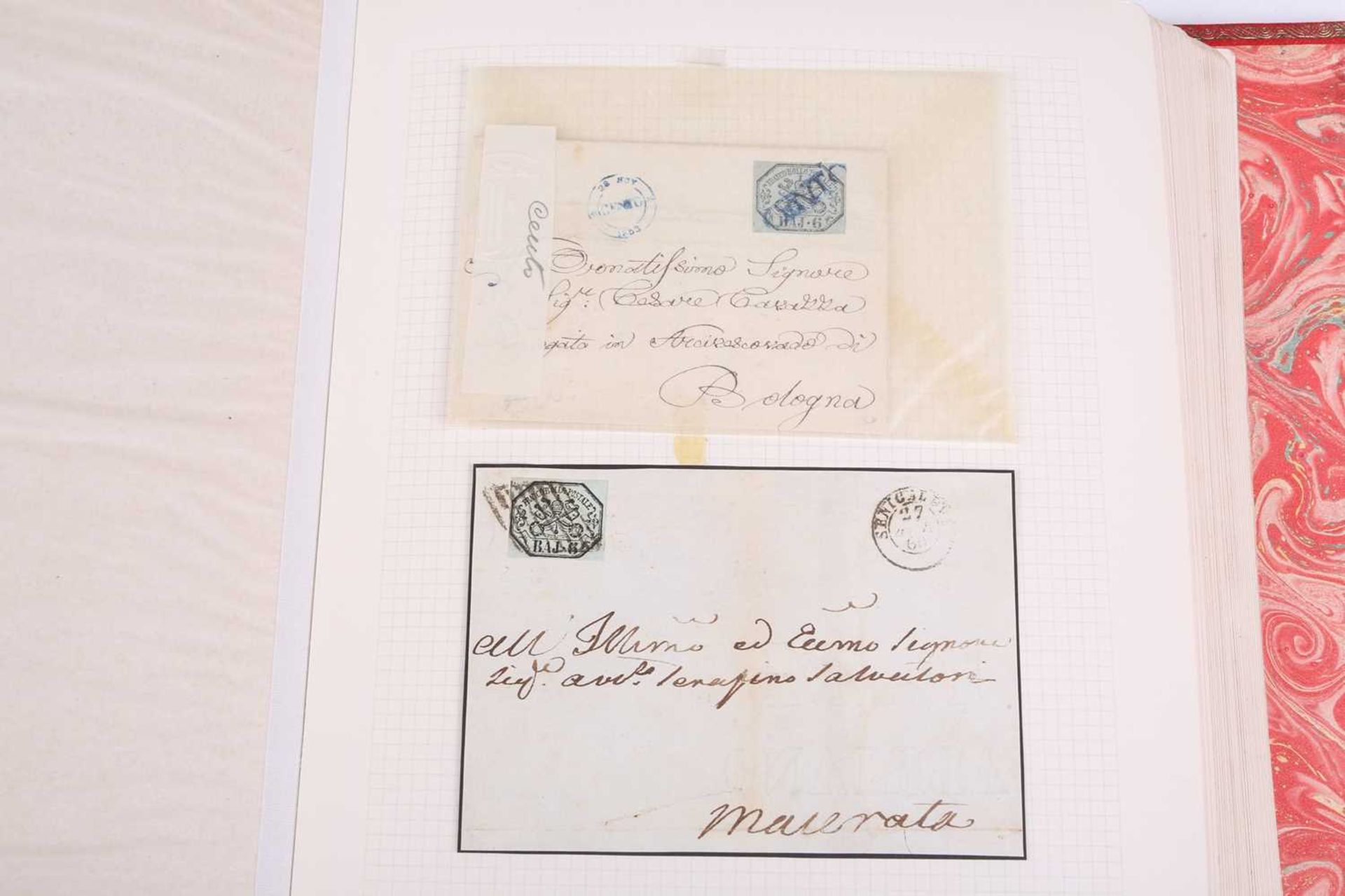 Philately; Italian States, 19th century, a good presentation album to include postal history - Image 17 of 53