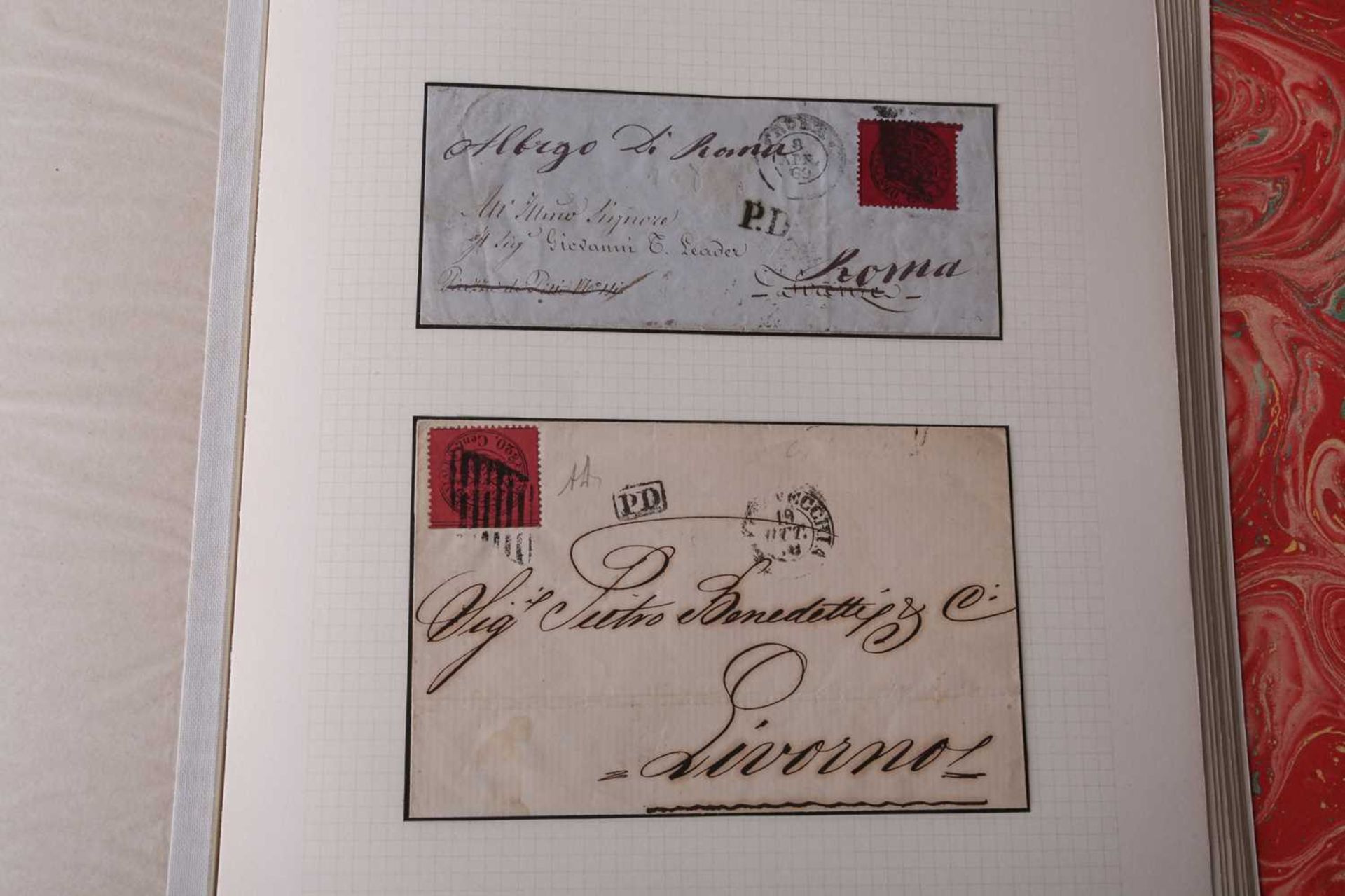 Philately; Italian States, 19th century, a good presentation album to include postal history - Image 49 of 53