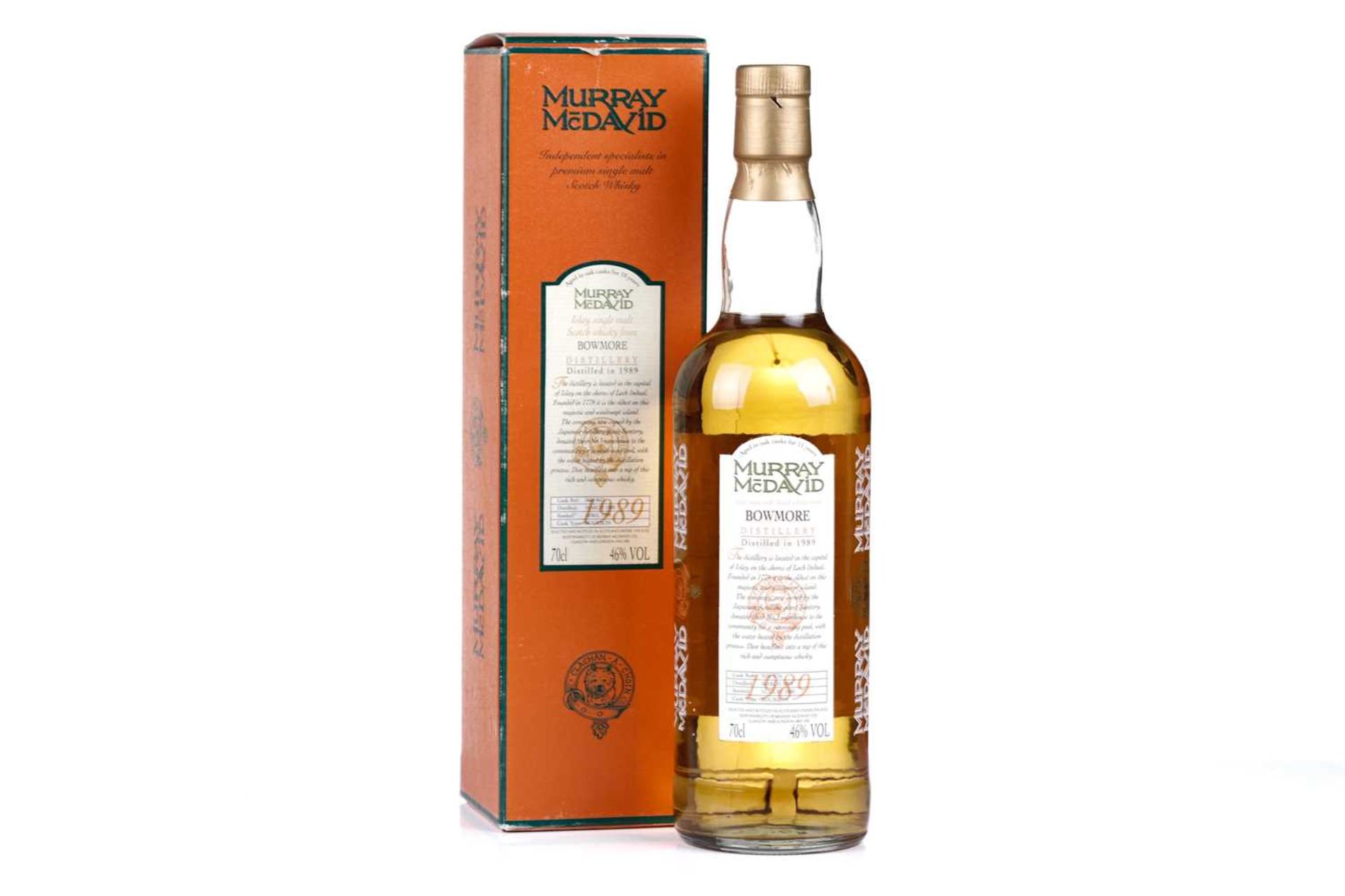 Murray McDavid Bowmore 1989, Scotch whisky, Cerbois 1972 Armagnac, boxed, Chateau Miraval 'Pink - Image 2 of 18