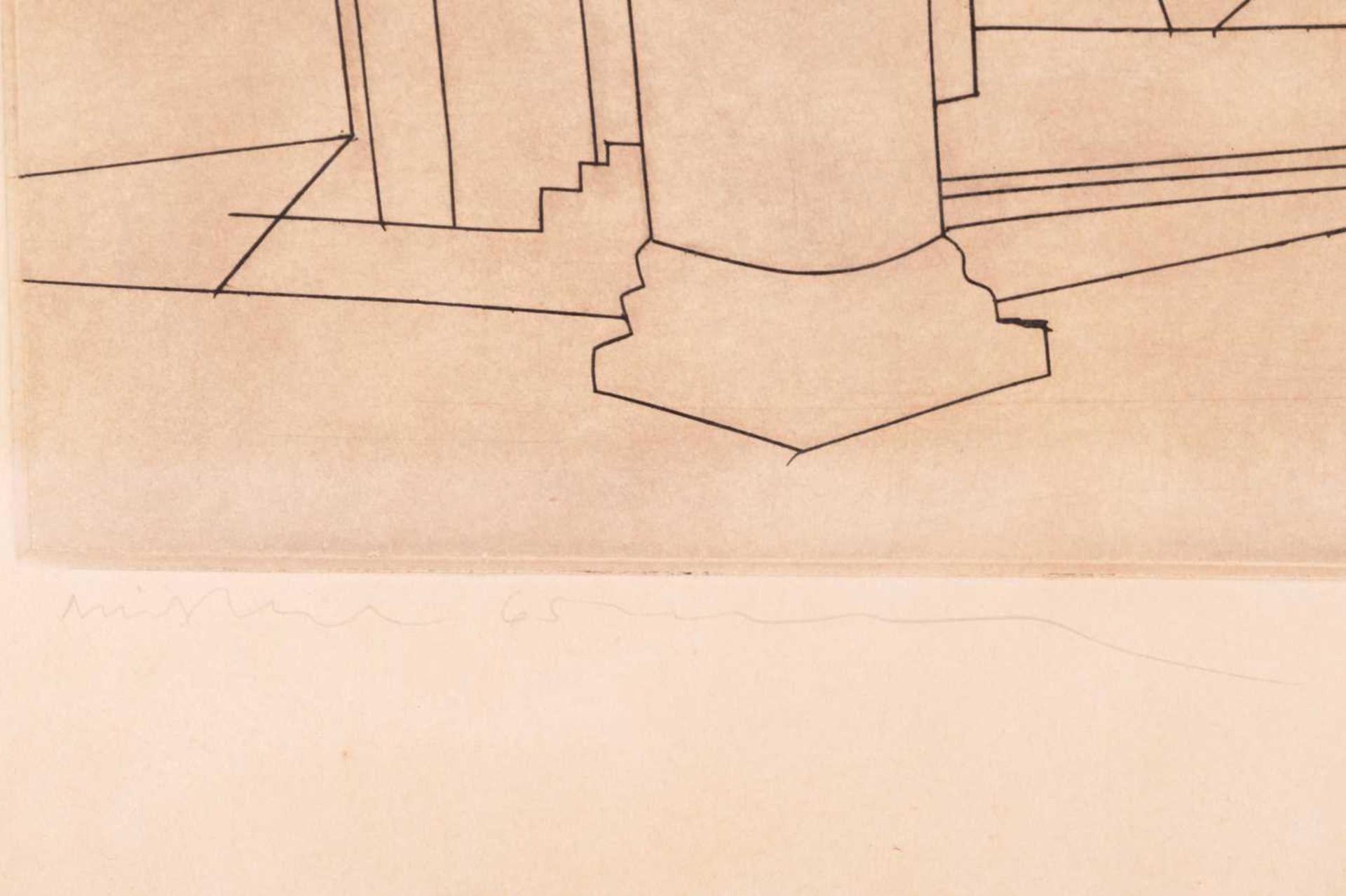 Ben Nicholson (1894 - 1982), Aquileia, signed and dated 65 in pencil, titled and inscribed - Image 6 of 7