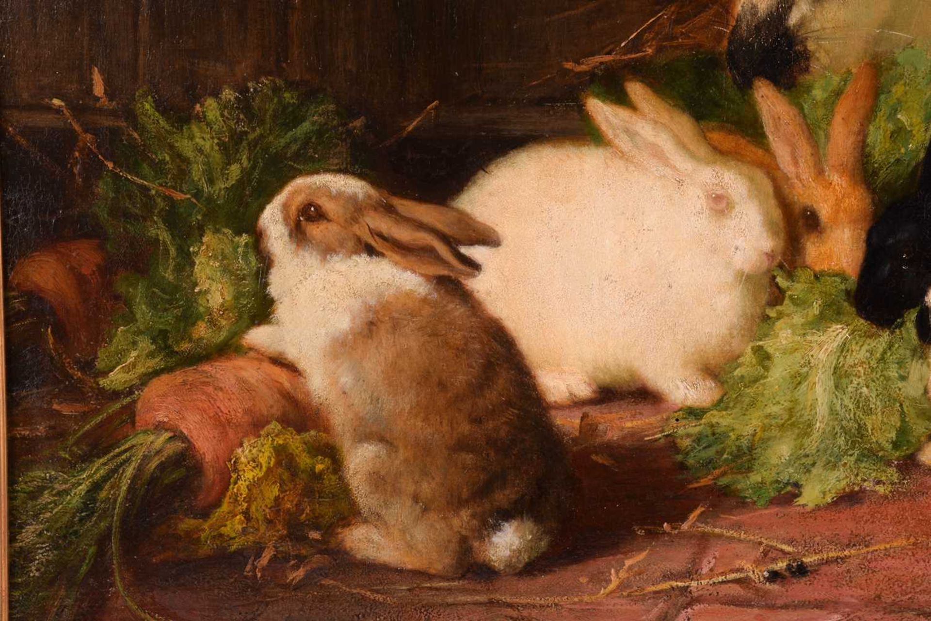 Thomas William Earl (fl.1836-1885), Family of Rabbits, signed, oil on canvas, 49 x 50.5 cm, - Image 5 of 9