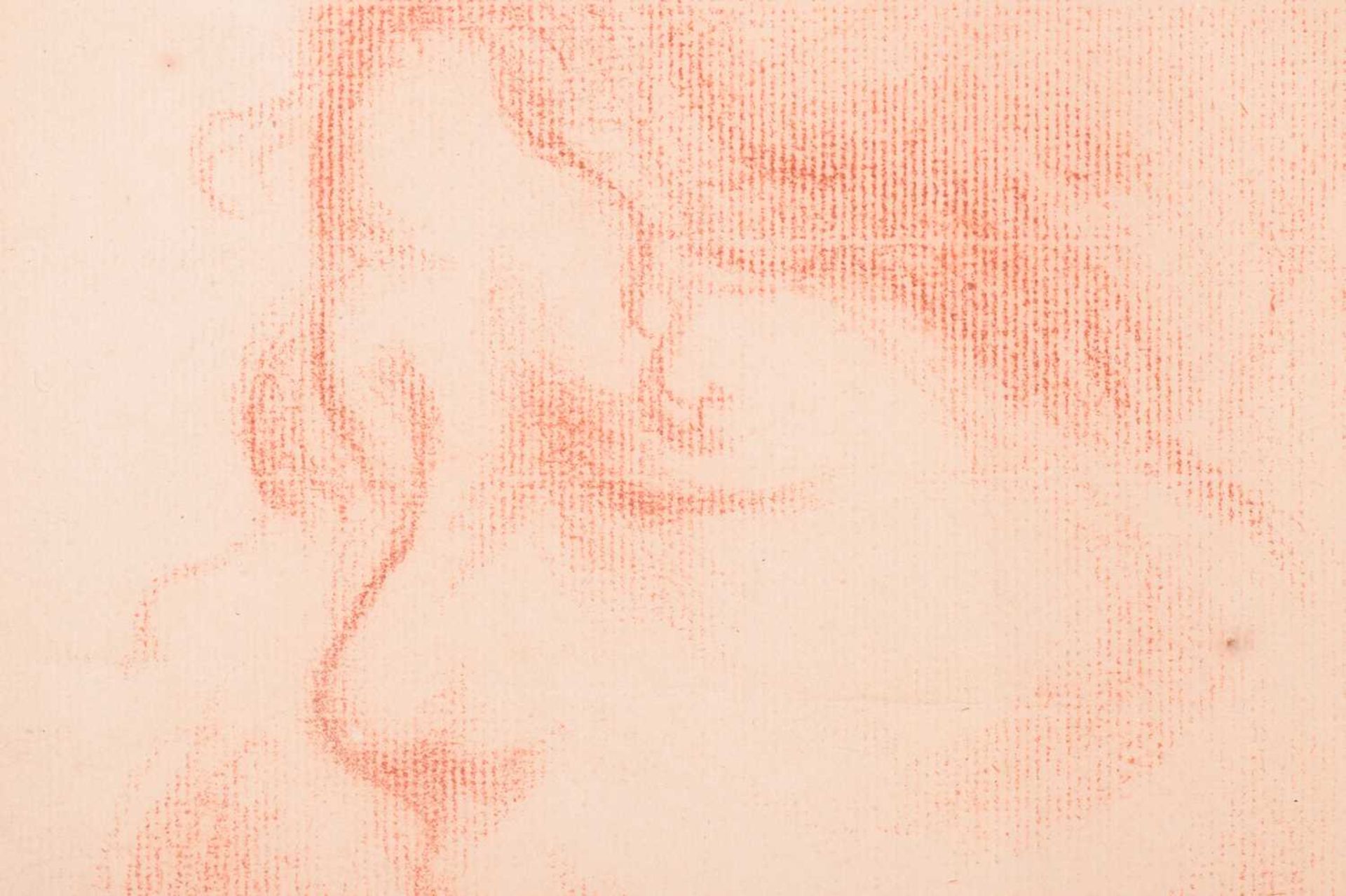 Eugene Carriere (1849 - 1906), Study of a girl, red chalk on laid paper, ink stamp verso, 28.5 x - Image 3 of 12