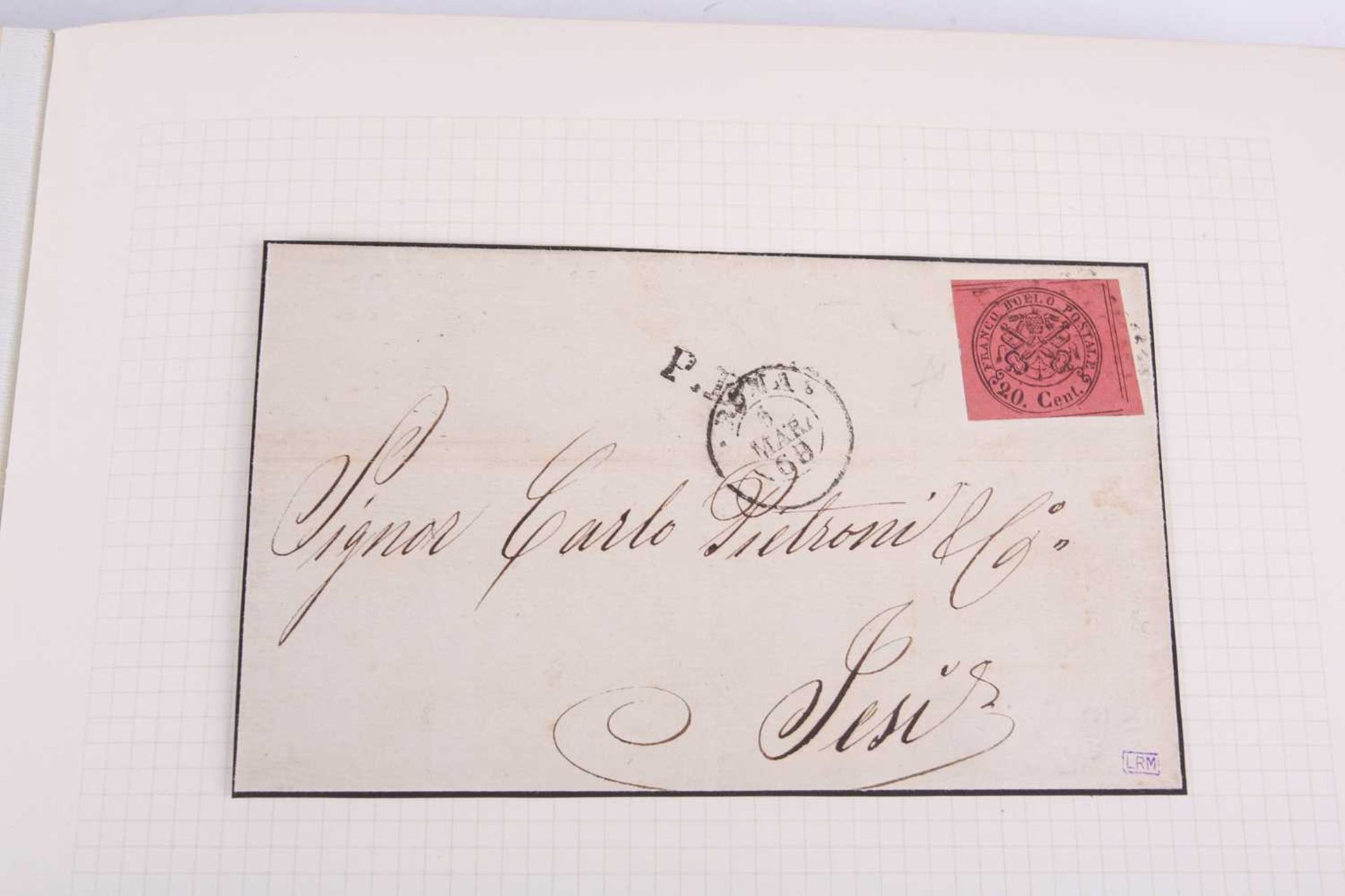 Philately; Italian States, 19th century, a good presentation album to include postal history - Image 36 of 53