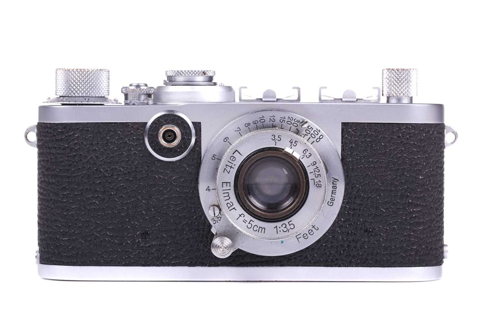A Leica model If 35mm camera, serial number 682554, (1955 Red Dial), with two accessory shoes, Leitz - Image 2 of 15