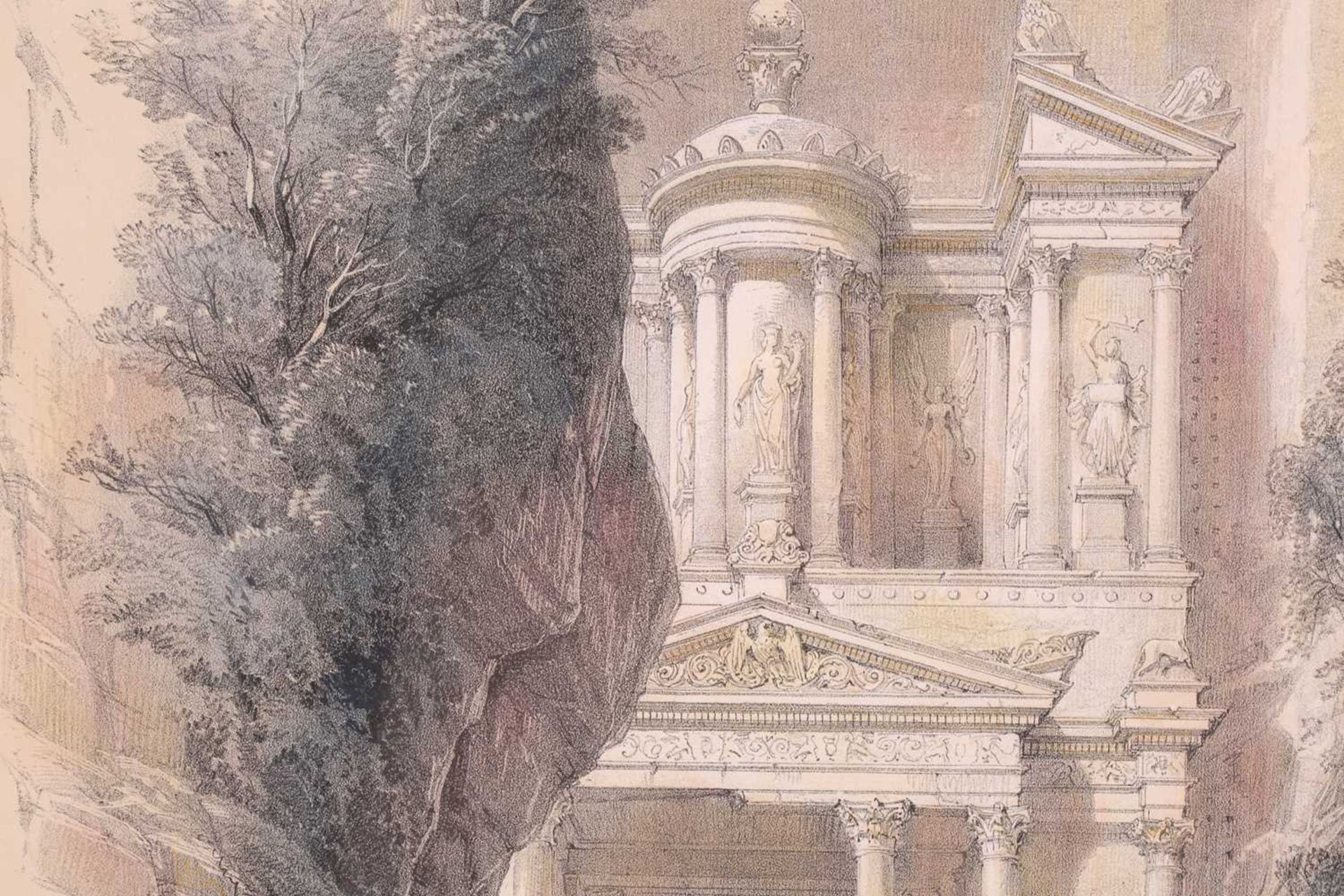 After David Roberts (1796 - 1864), 'Excavated Temple at Petra called El Khasneh, or The Treasury', - Image 3 of 23