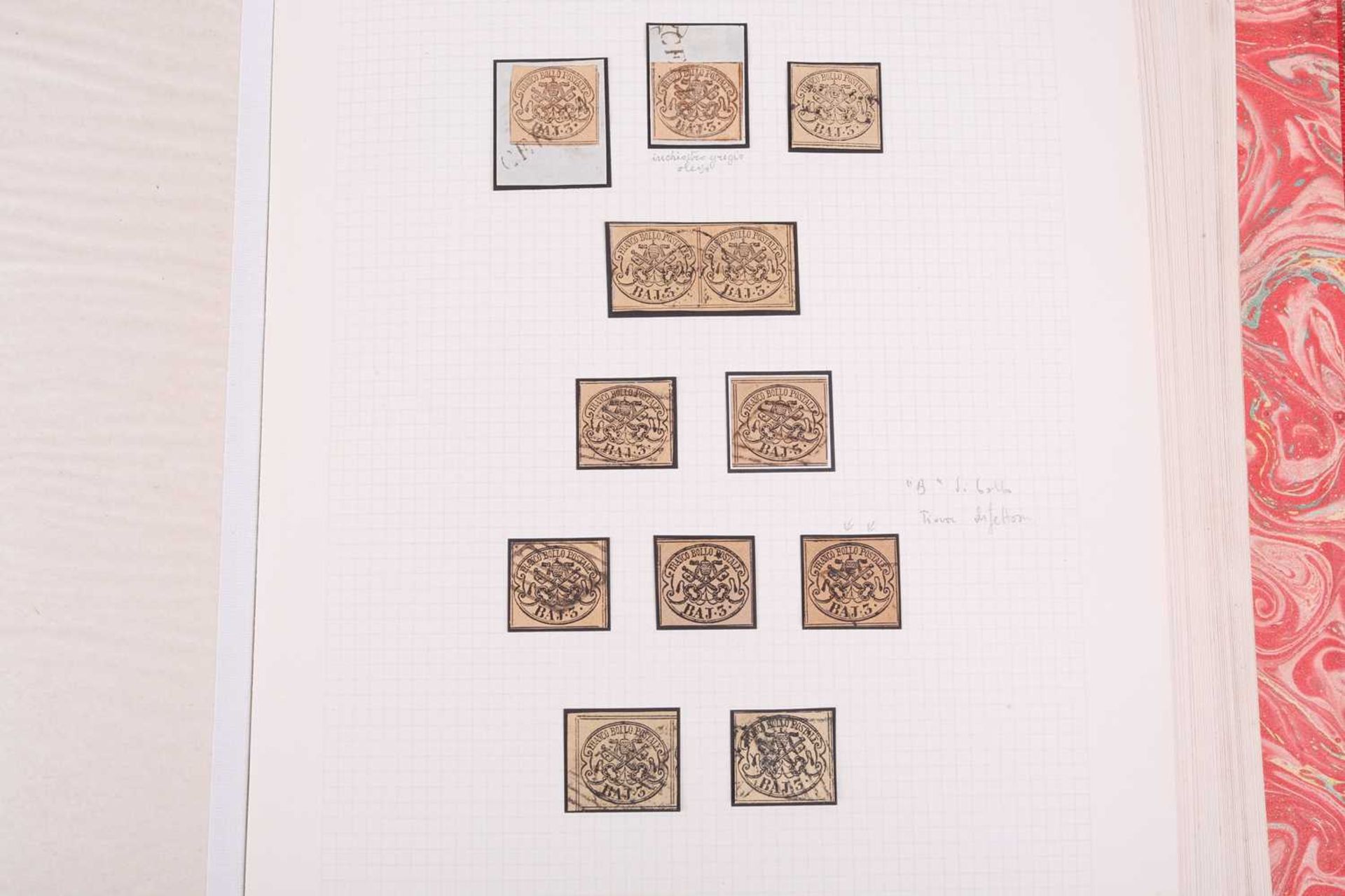 Philately; Italian States, 19th century, a good presentation album to include postal history