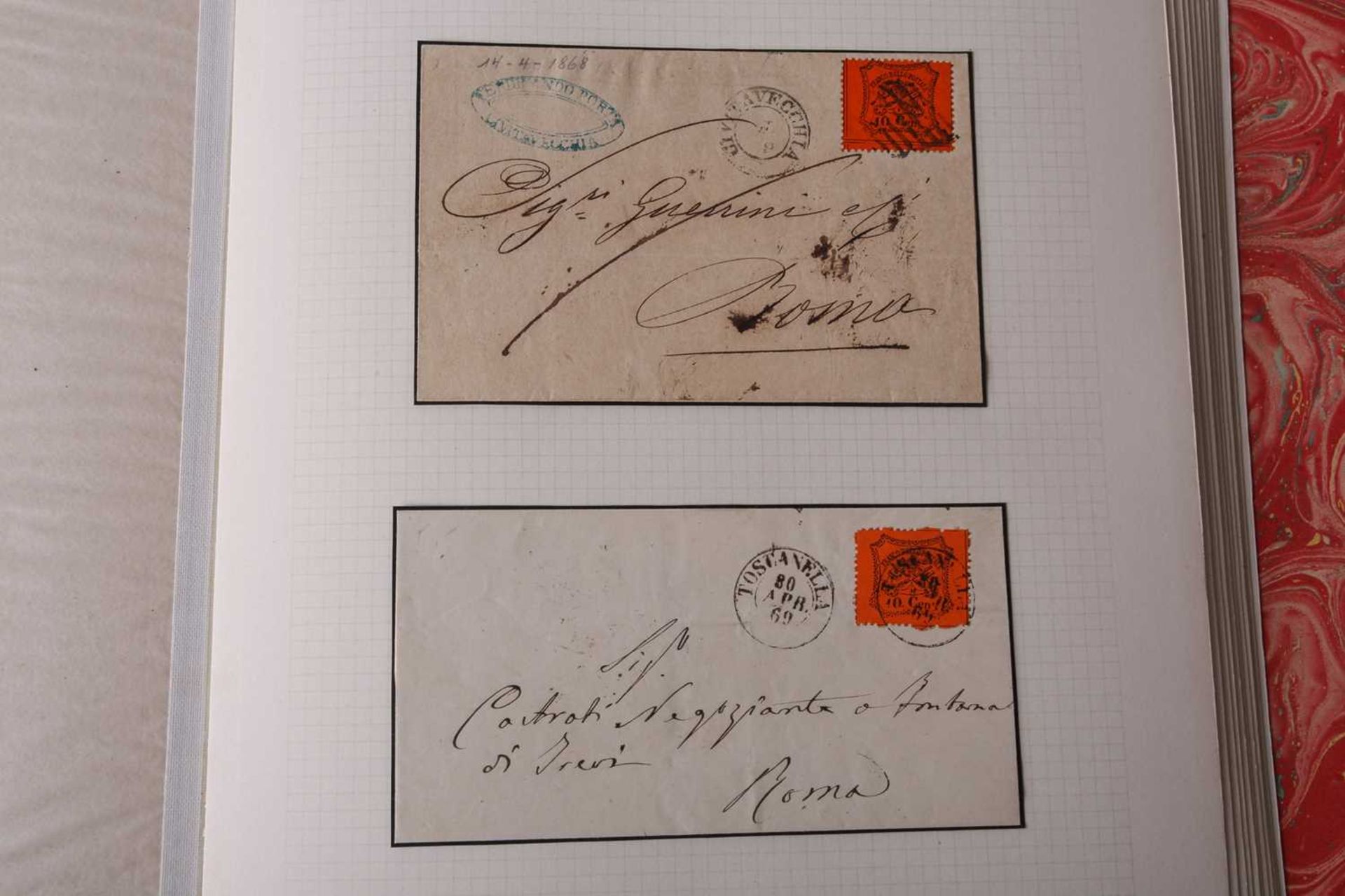 Philately; Italian States, 19th century, a good presentation album to include postal history - Image 48 of 53