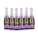 Six bottles of Pommery Brut Rose Royal Champagne, in cartons.Qty: 6