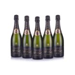 Five bottles of 2000 Vintager Pol Roger Brut Champagne, in cartons.Qty: 5