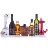 Seven bottles of boxed spirits, comprising a Chabot XO Armagnac, 'Ancient Mongolia' Vodka,