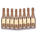 Eight half bottles of Comte de Mazeray Pure Gold 24k Brut, 375ml, 12%London cellar