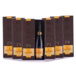 Six bottles of 2008 Vintage Veuve Clicquot Champagne, each in original carton.