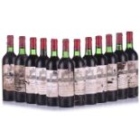 Twelve bottles of Chateau Leoville Las Cases 2eme Cru Classe Saint Julien, 1975, opened OWC -