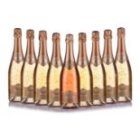 Eight bottles of Comte de Mazeray Pure Gold 24k Brut, 750ml, 12% and 1 bottle of Luxor Rose Pure