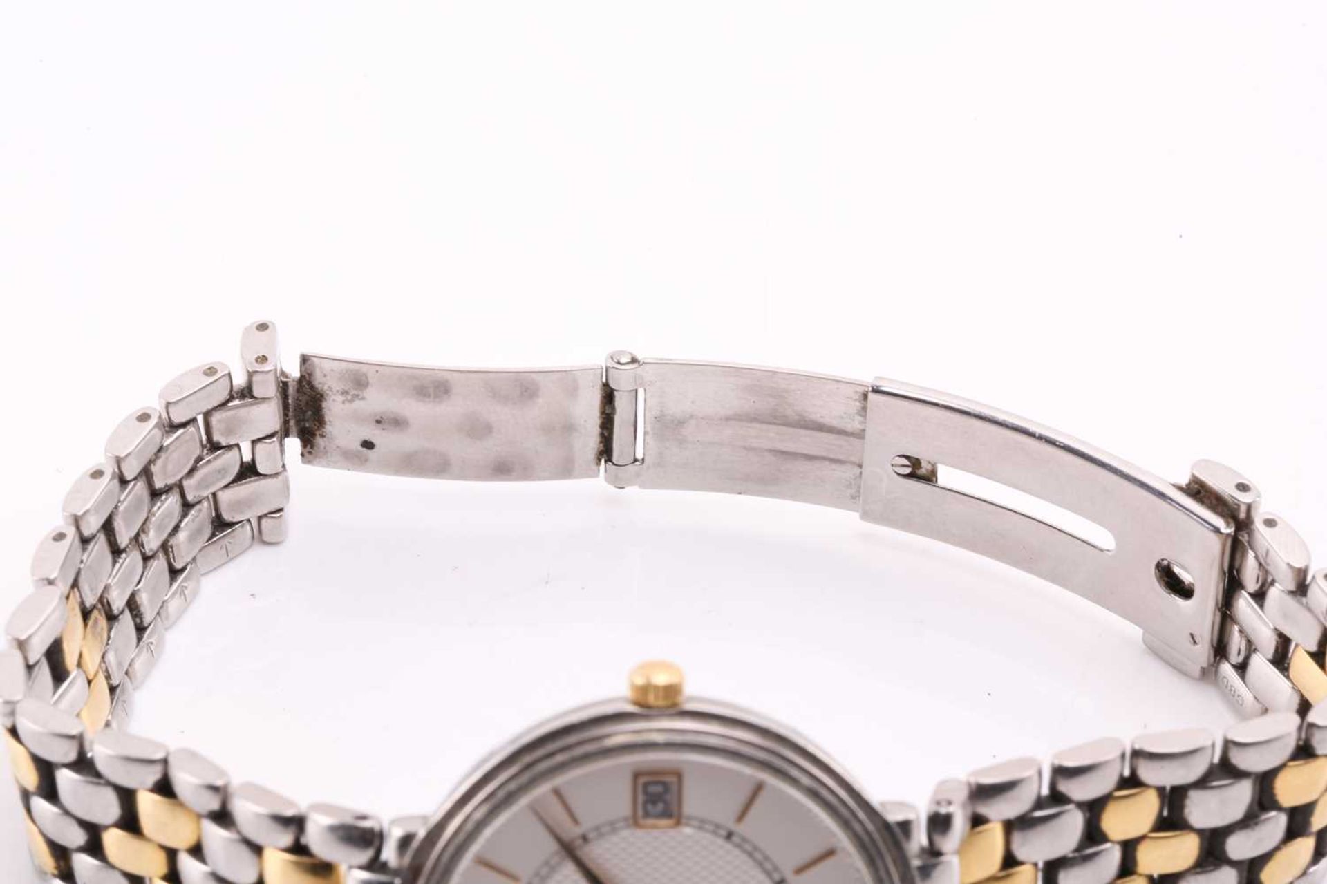 An Omega DeVille bi-colour quartz wristwatch ref. 56509735, the silvered textured dial having - Image 4 of 6