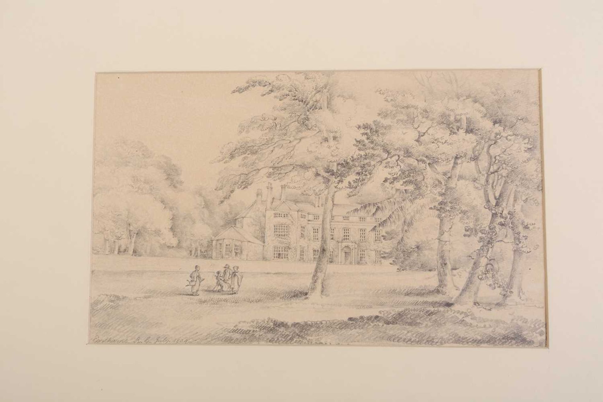 A folio of pencil works on paper by the Gurney family, some pupils of John Crome (1768-1821), - Image 14 of 20