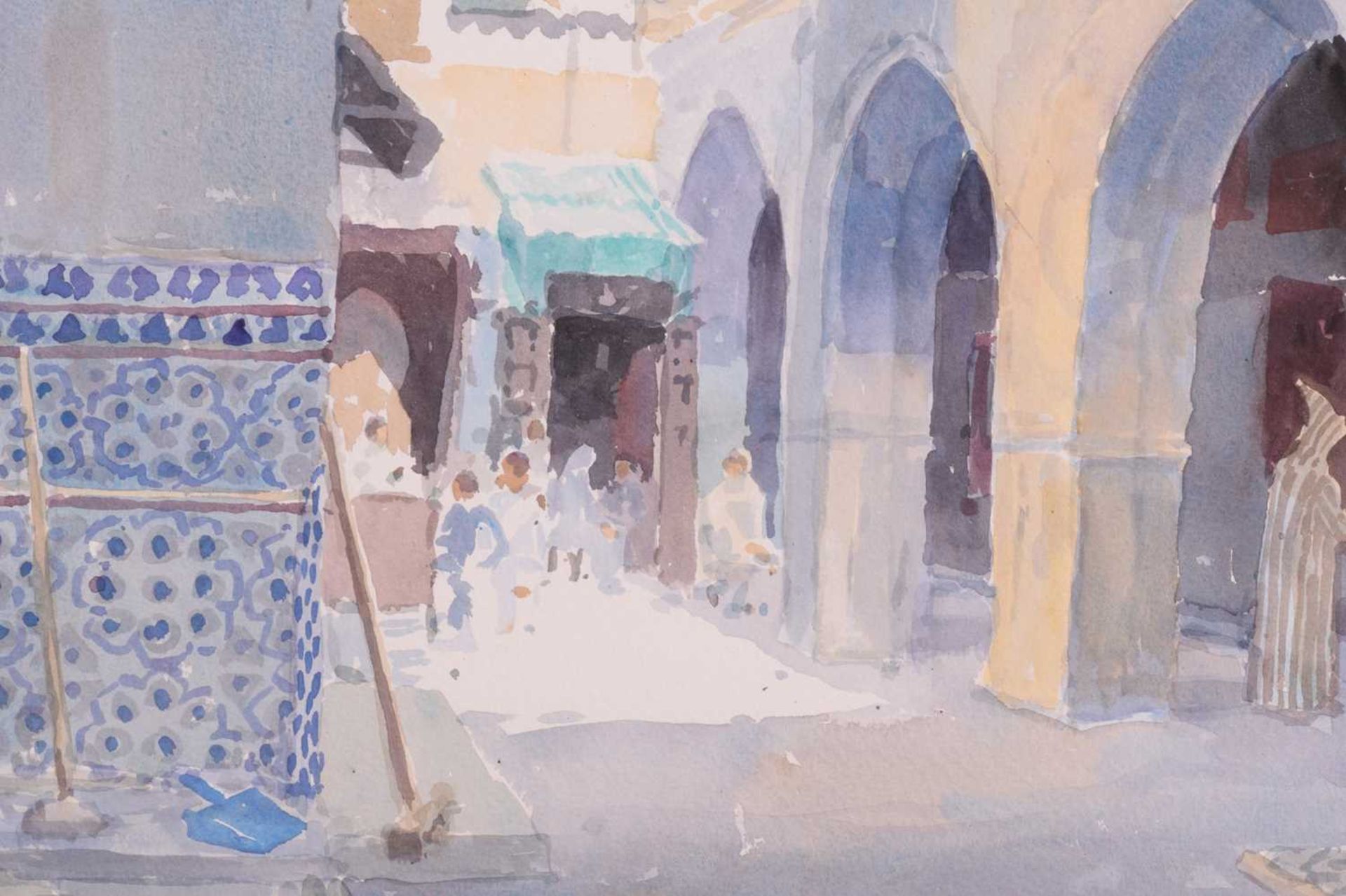 Lucy Willis (b.1954) British, ‘Arcade, Meknes’, watercolour, signed and dated 2000, 37 cm x 55.5 - Image 9 of 10