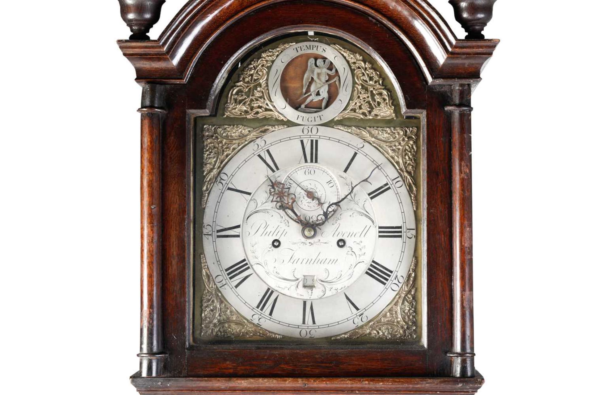 Philip Avenalll (II) of Farnham (Surrey); A George III oak-cased 8-day longcase clock, fitted with a - Image 19 of 19