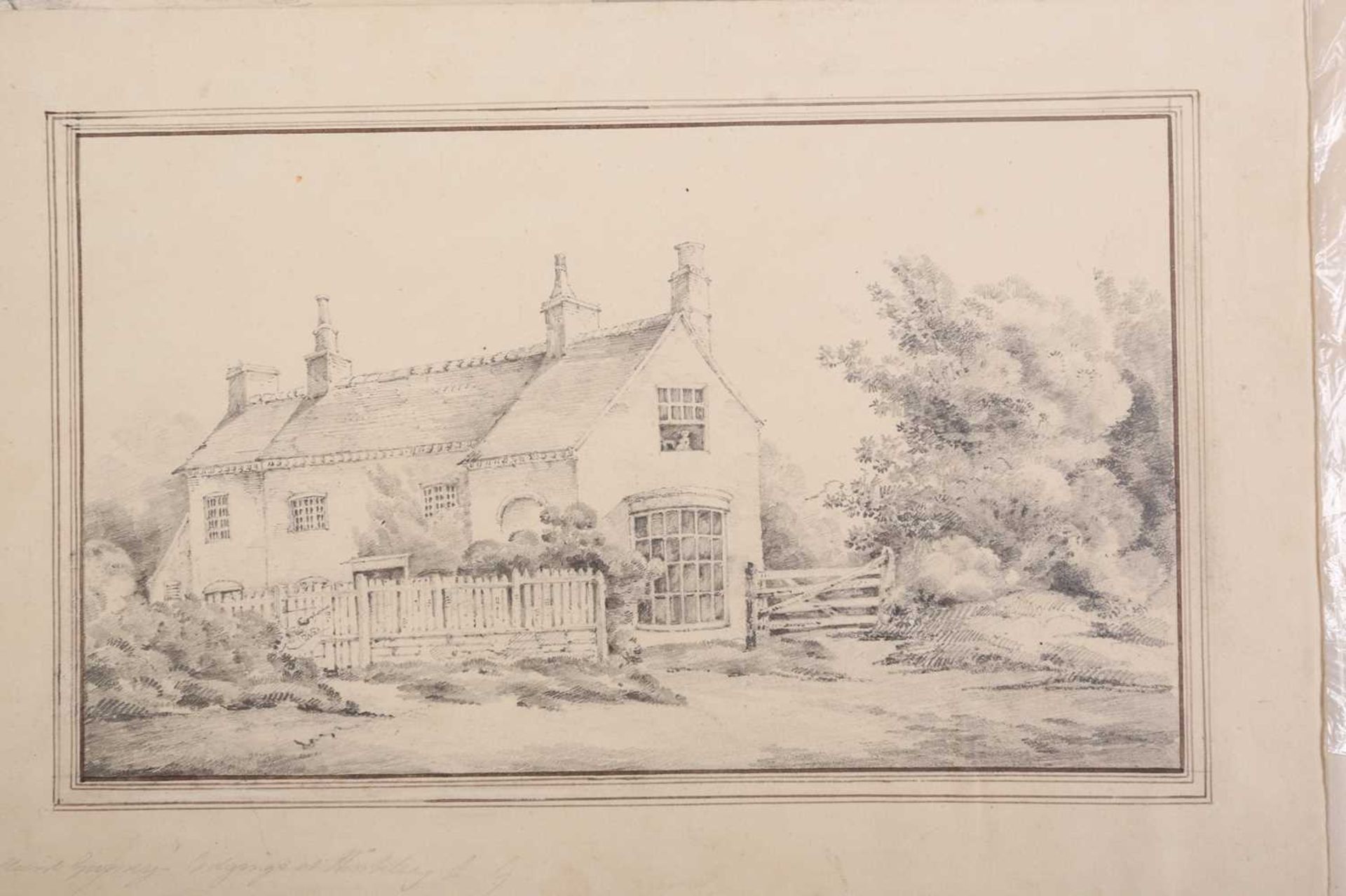 A folio of pencil works on paper by the Gurney family, some pupils of John Crome (1768-1821), - Image 16 of 20