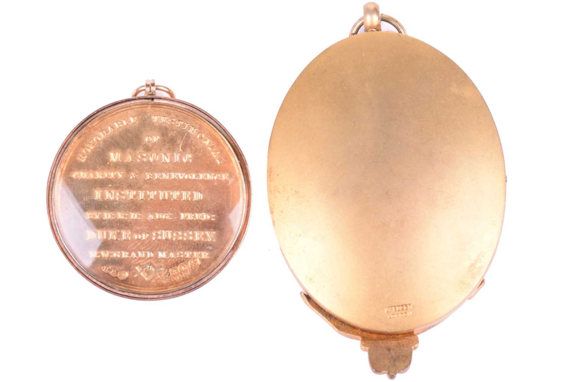 A silver gilt Masonic Charity Jewel presented to F.W. Mayes - Steward RMBI 1912, RMIB 1915, RMIG - Image 12 of 14