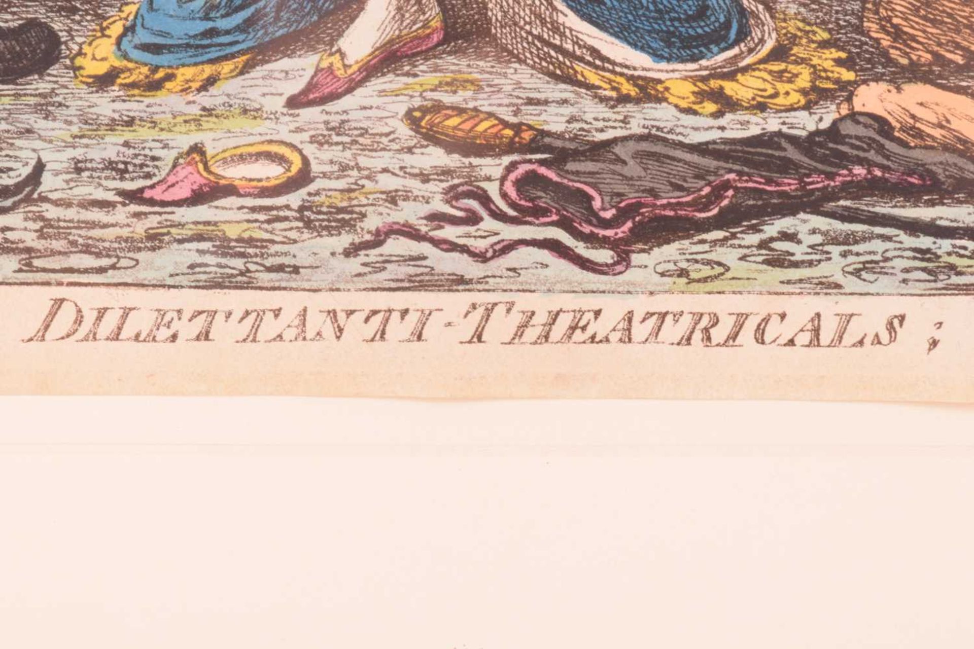 After James Gillray (1756-1815), 'Dilettanti Theatricals - or a Peep at the Green Room - Vide Pic- - Image 8 of 23
