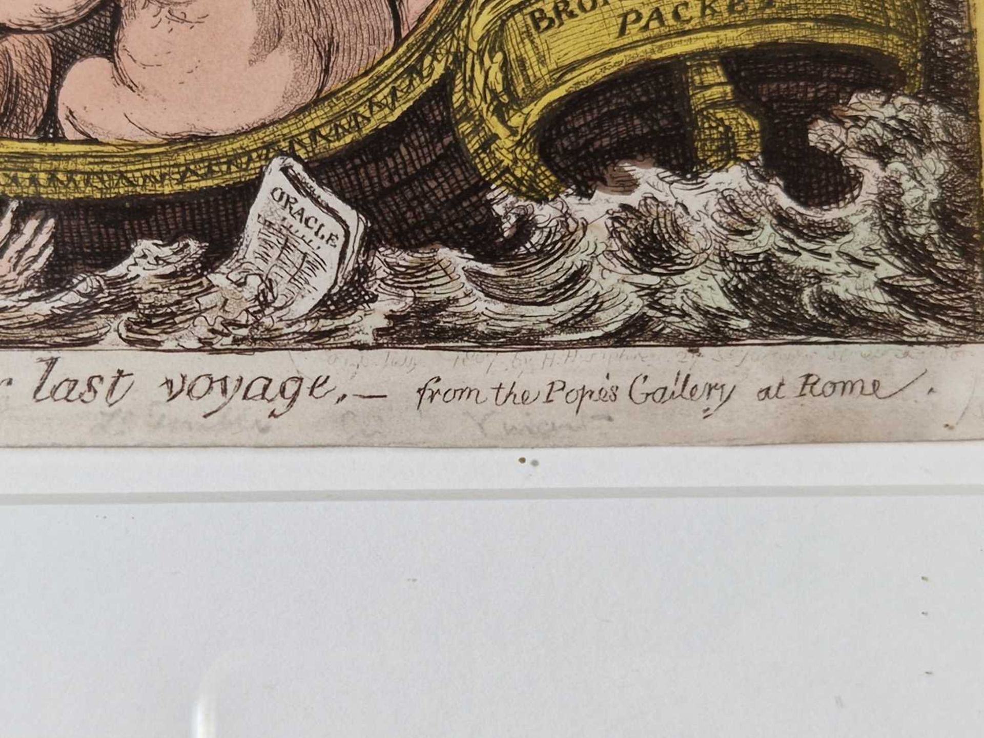 After James Gillray (1756-1815), 'Charon's Boat or the Ghosts of "all the Talents" taking their last - Image 14 of 16