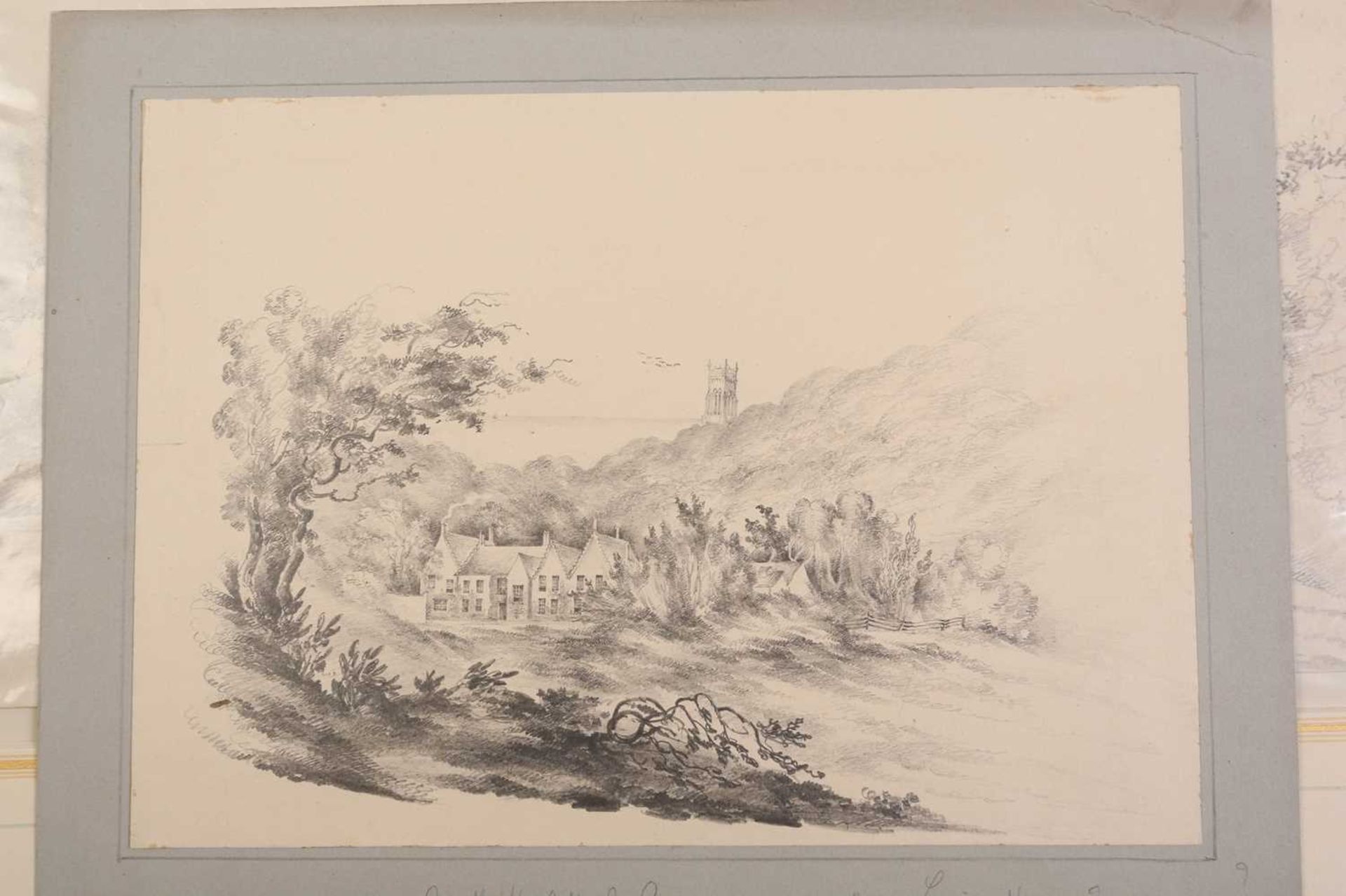 A folio of pencil works on paper by the Gurney family, some pupils of John Crome (1768-1821), - Image 17 of 20