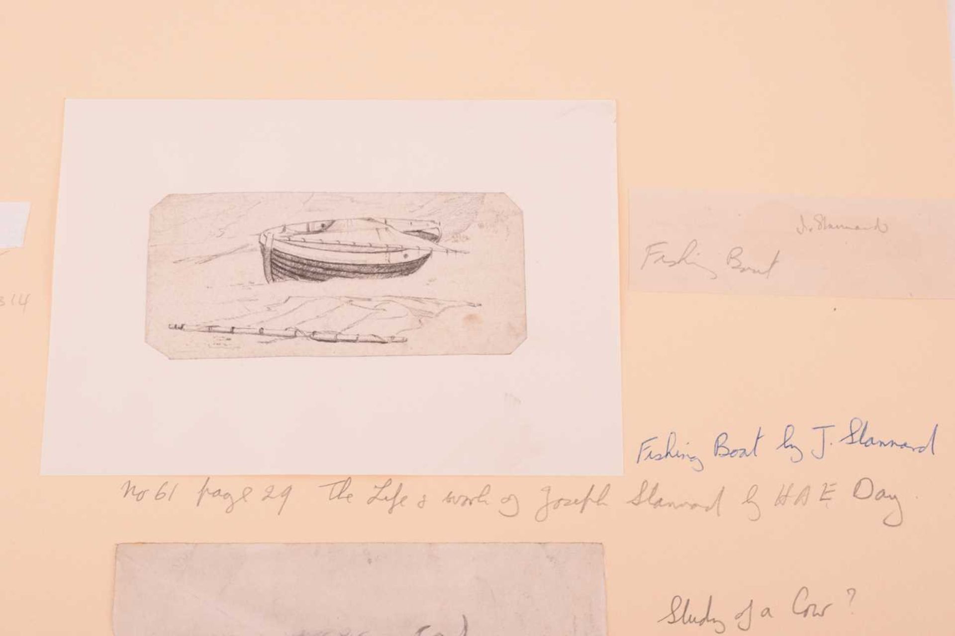 Joseph Stannard (1797-1830), four pencil sketches on paper, collated in a card mount, depicting - Image 11 of 16