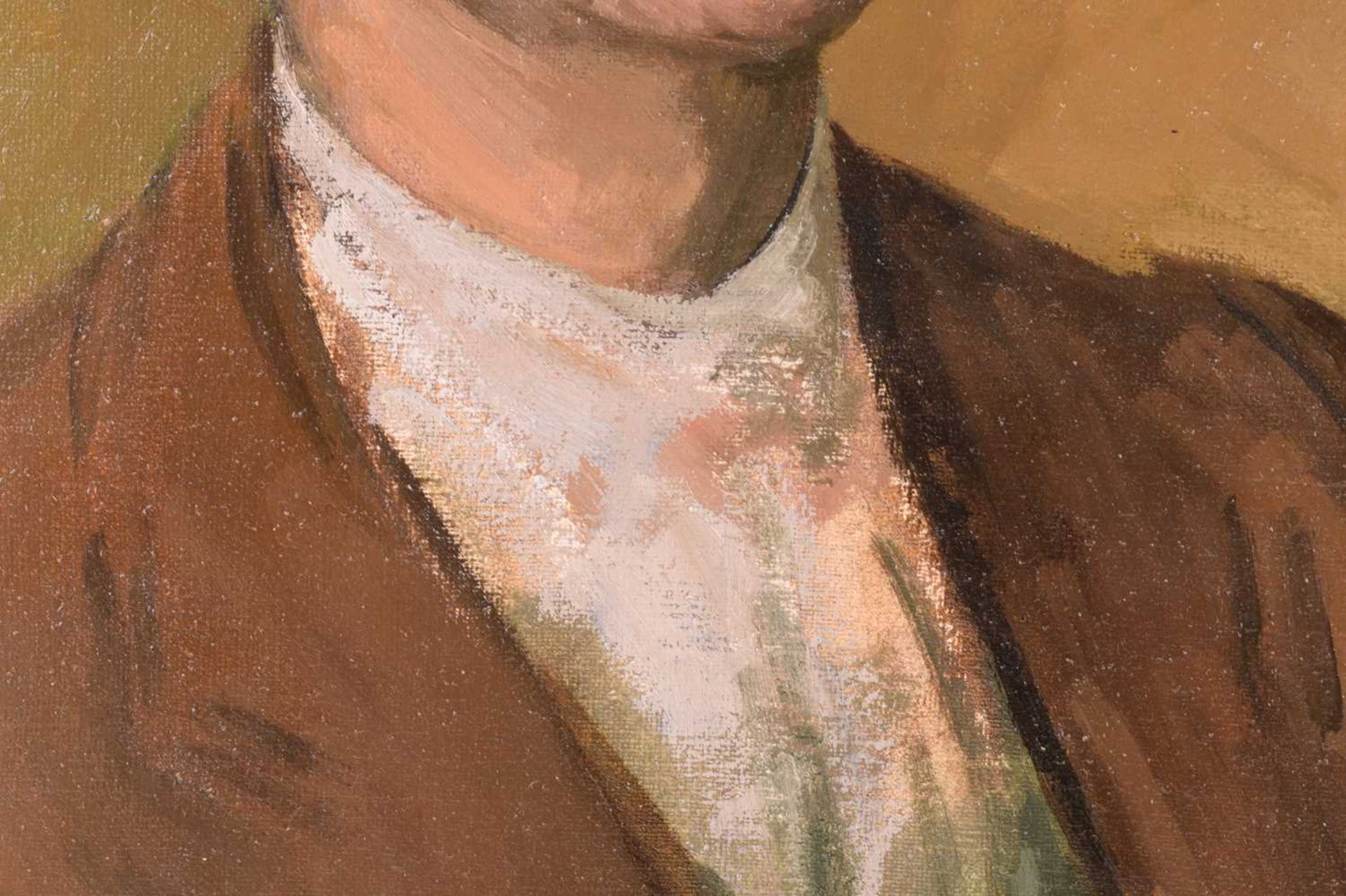 John Sergeant (1937-2010), self-portrait, unsigned, oil on canvas, 76 cm x 61 cm, framed, 86 x 70. - Image 3 of 6