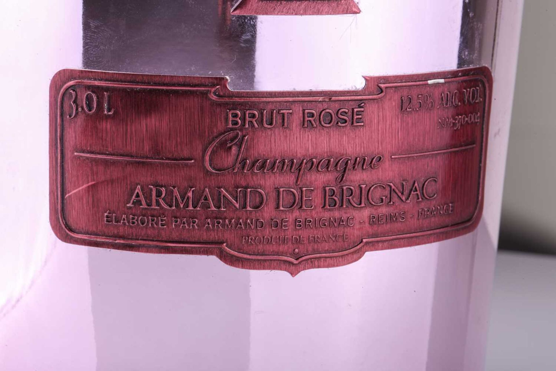 A Jeroboam of Cattier Armand de Brignac Ace of Spades Brut Rose Champagne, 3lt, 12.5%Private - Bild 9 aus 11