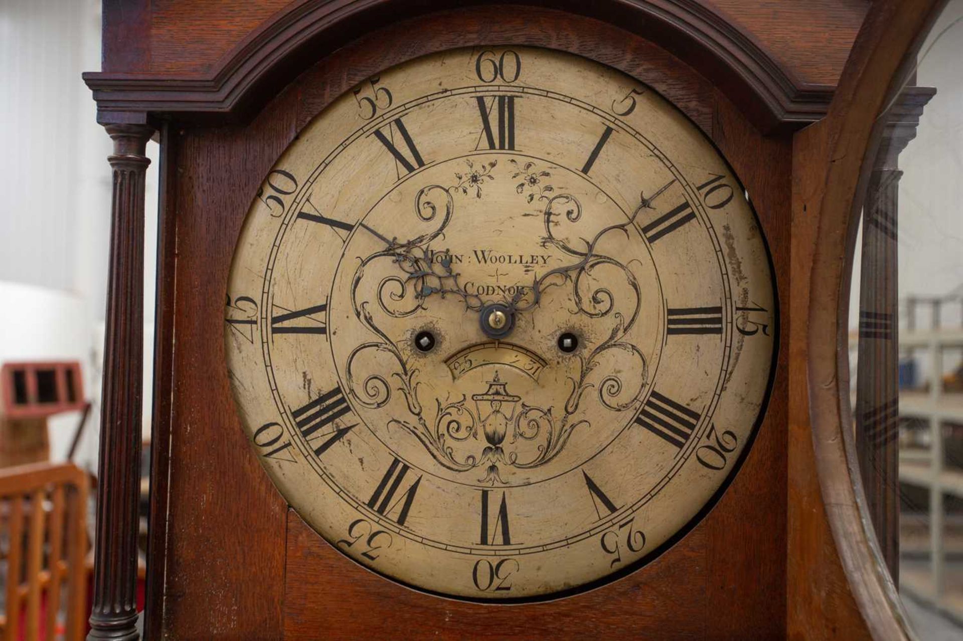 John Woolley Codnor (Derbyshire) a late 18th century 8-day longcase clock, with oak case, fitted - Image 10 of 14