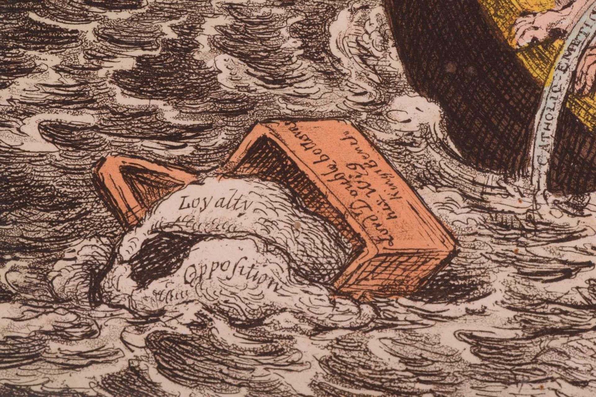 After James Gillray (1756-1815), 'Charon's Boat or the Ghosts of "all the Talents" taking their last - Image 4 of 16