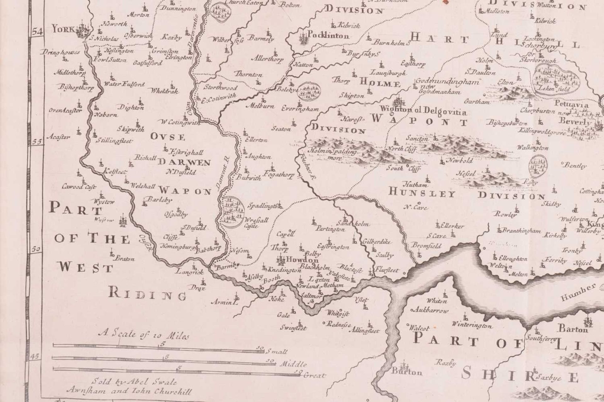 Robert Morden (c.1650-1703) a hand-tinted engraved map of 'Darbyshire', 36 cm x 42 cm, together with - Image 25 of 34