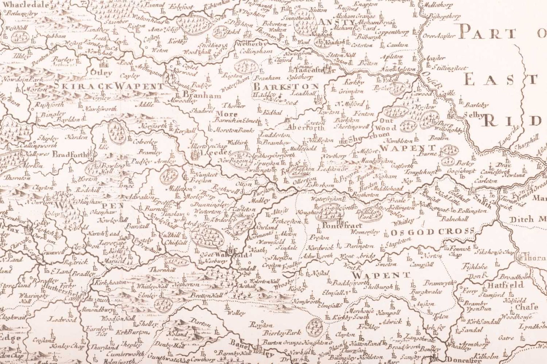 Robert Morden (c.1650-1703) a hand-tinted engraved map of 'Darbyshire', 36 cm x 42 cm, together with - Image 7 of 34