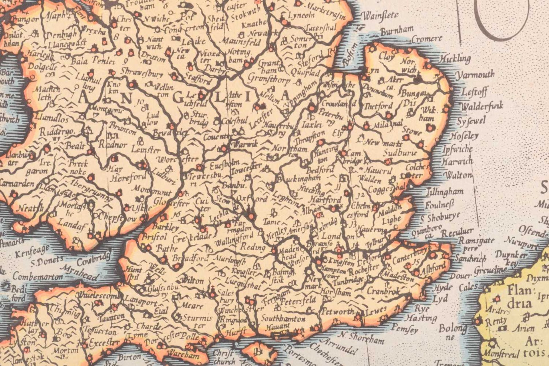 Robert Morden (c.1650-1703) a hand-tinted engraved map of 'Darbyshire', 36 cm x 42 cm, together with - Image 22 of 34