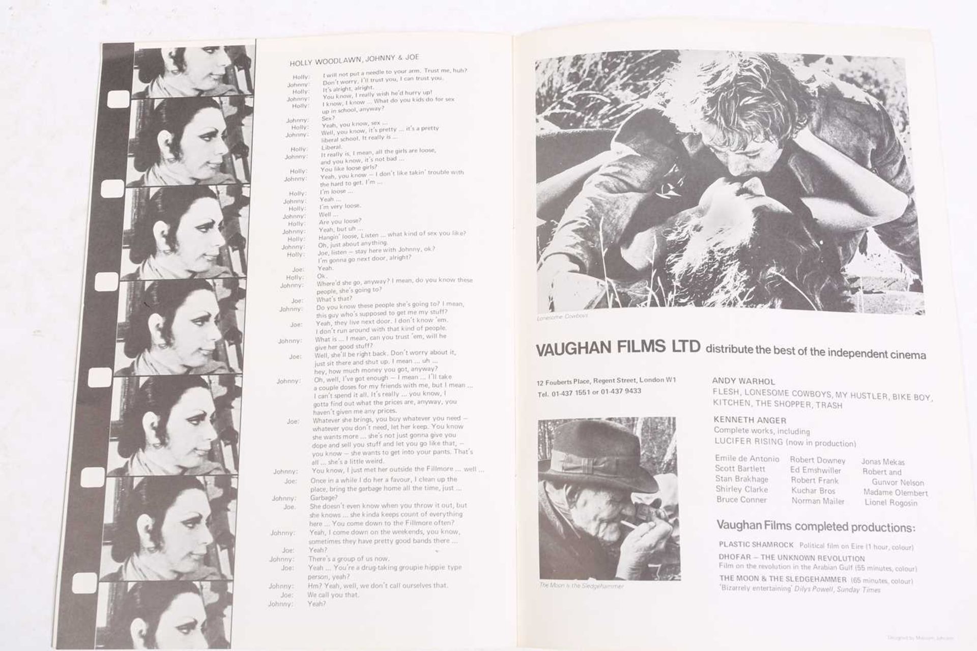 Andy Warhol (1928-1987): an original theatre programme for 'Pork', a 1971 play at the Round House, - Image 10 of 11