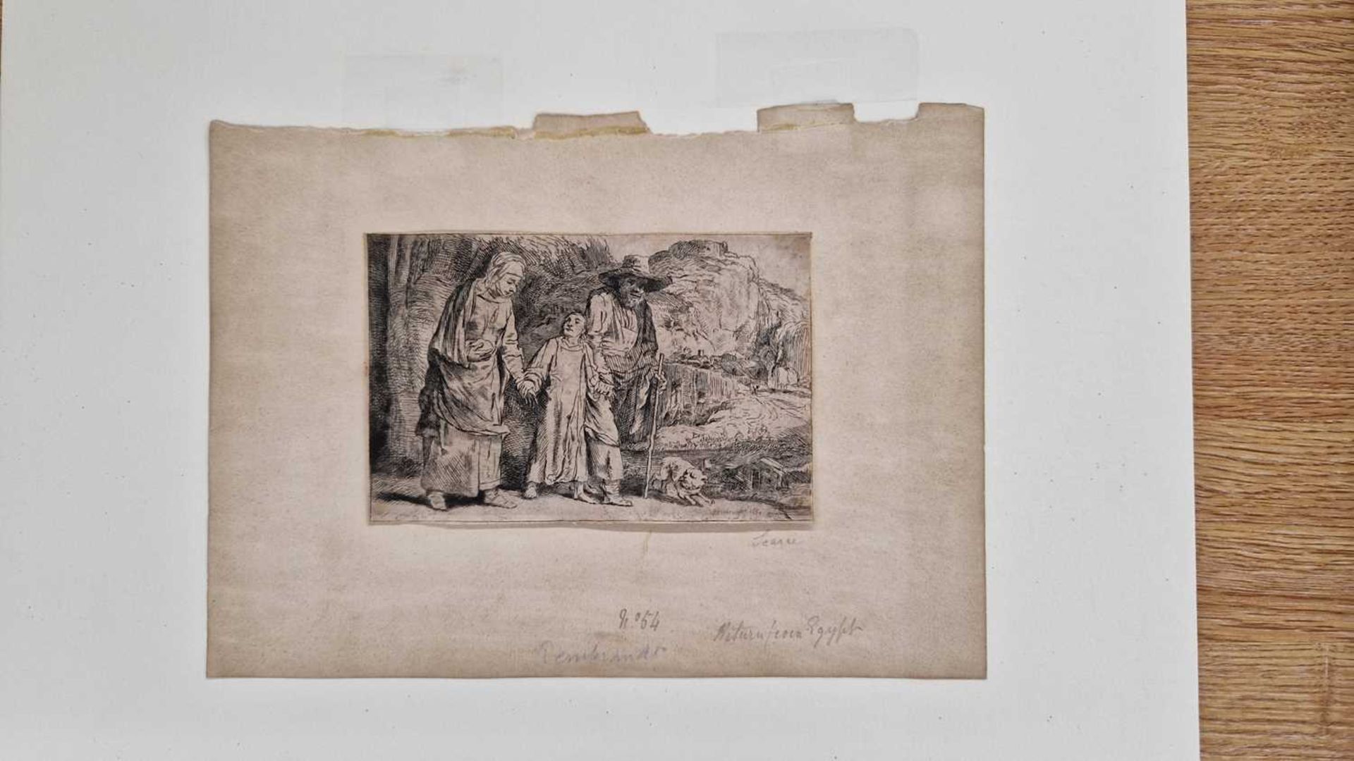 After Rembrandt van Rijn (1606 - 1669), Christ Returning from the Temple with his Parents, - Image 8 of 11