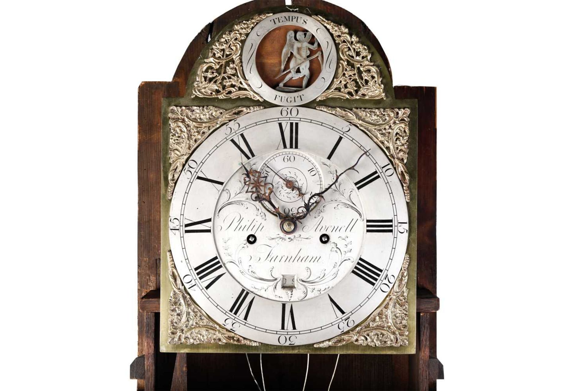 Philip Avenalll (II) of Farnham (Surrey); A George III oak-cased 8-day longcase clock, fitted with a - Image 10 of 19