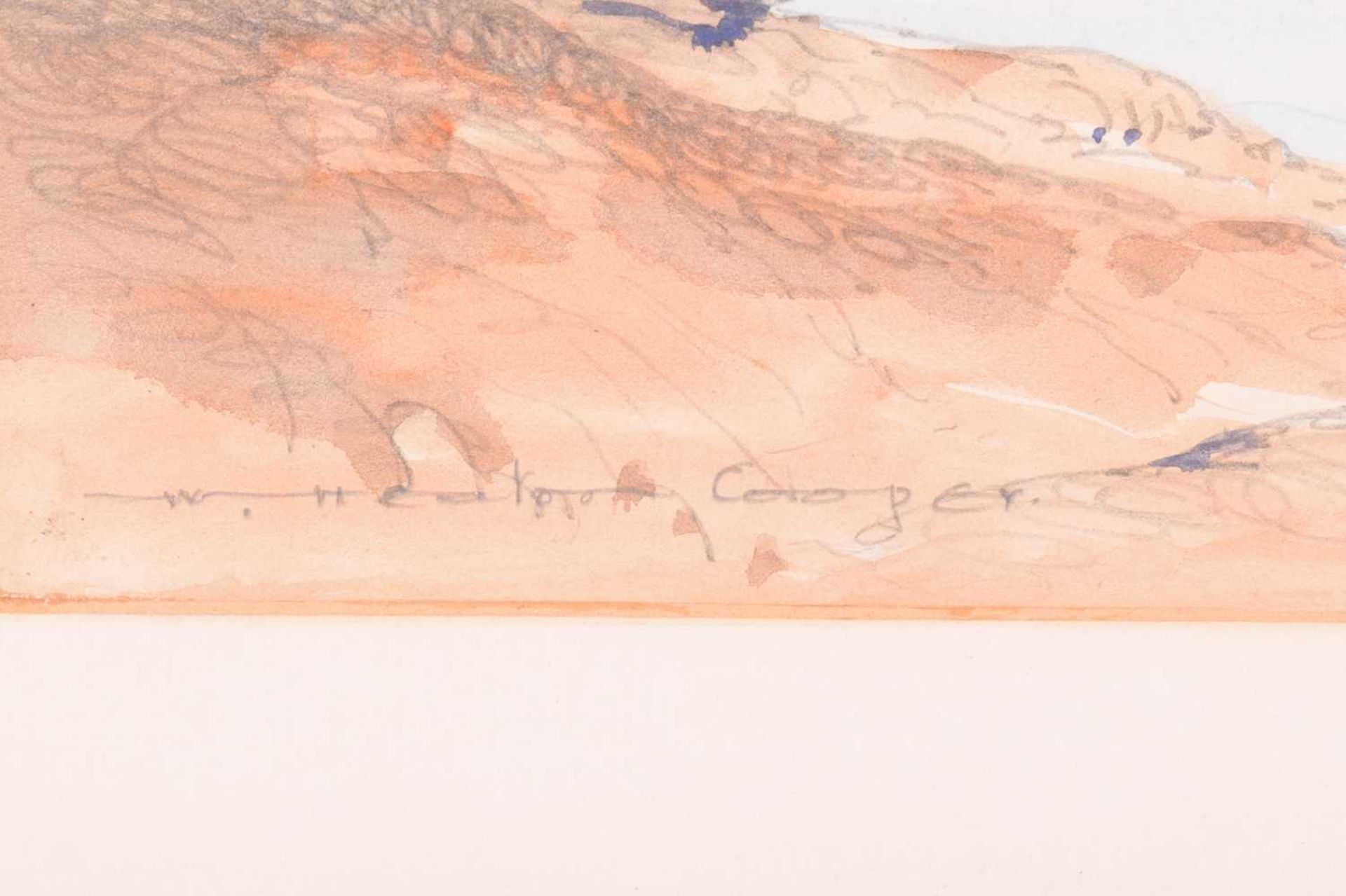 William Heaton Cooper (1903-1995) ‘Beacon Tarn’, watercolour and pencil, signed to lower left - Image 6 of 9