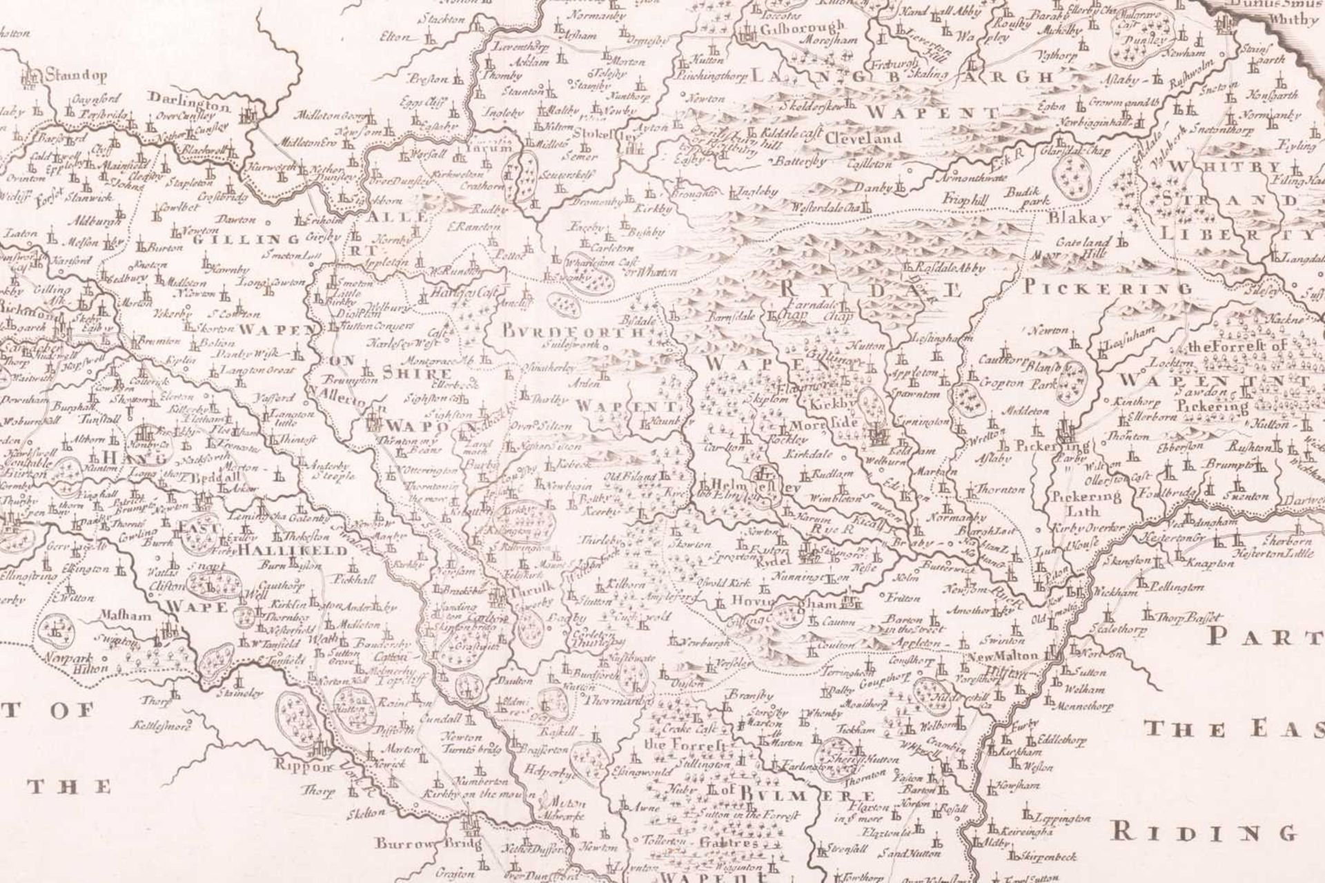 Robert Morden (c.1650-1703) a hand-tinted engraved map of 'Darbyshire', 36 cm x 42 cm, together with - Image 20 of 34