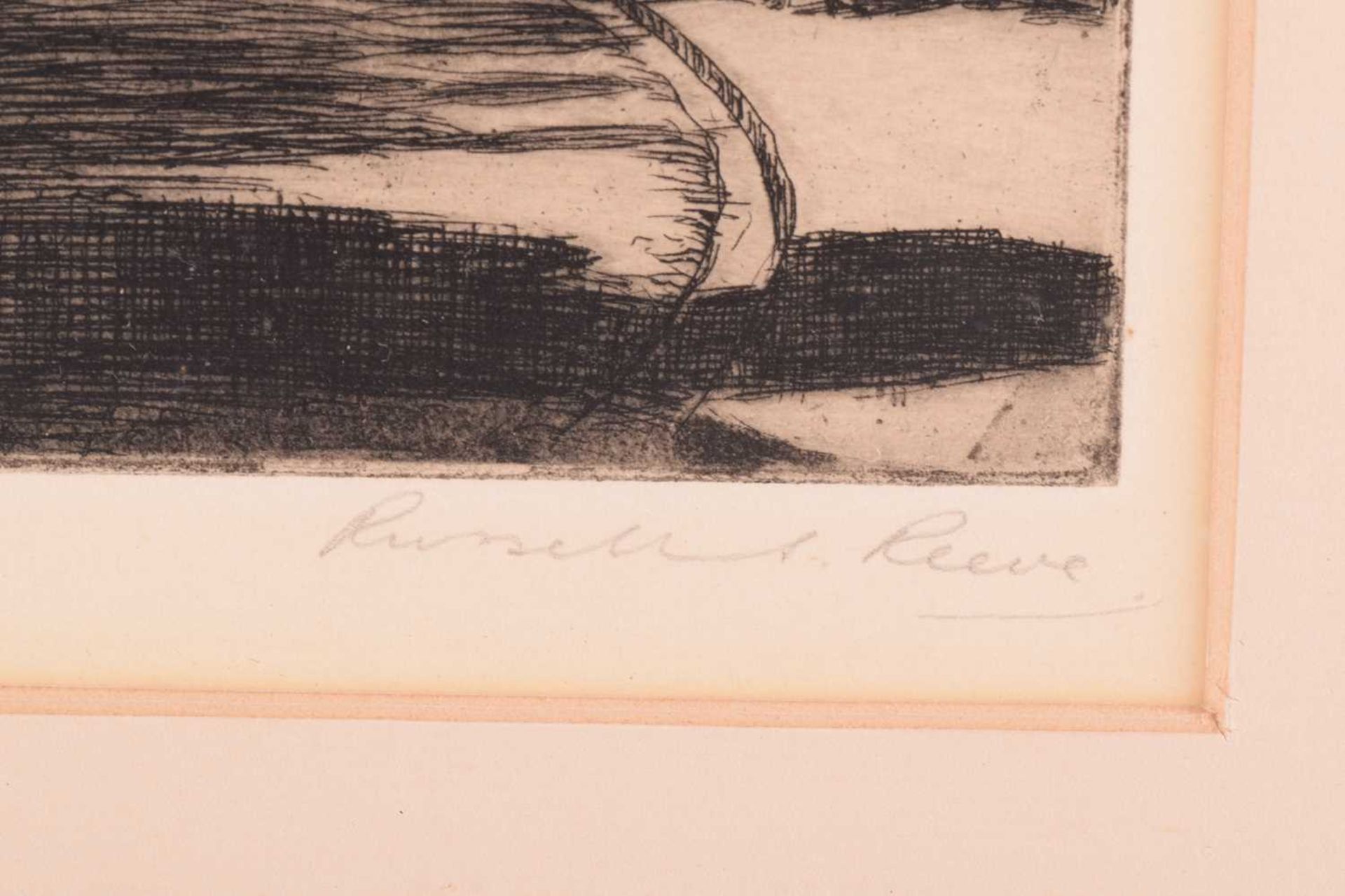 Russell Sidney Reeve (1895-1970), 'Joan of Arc's House', etching, pencil signed and titled, 21 cm - Image 4 of 11