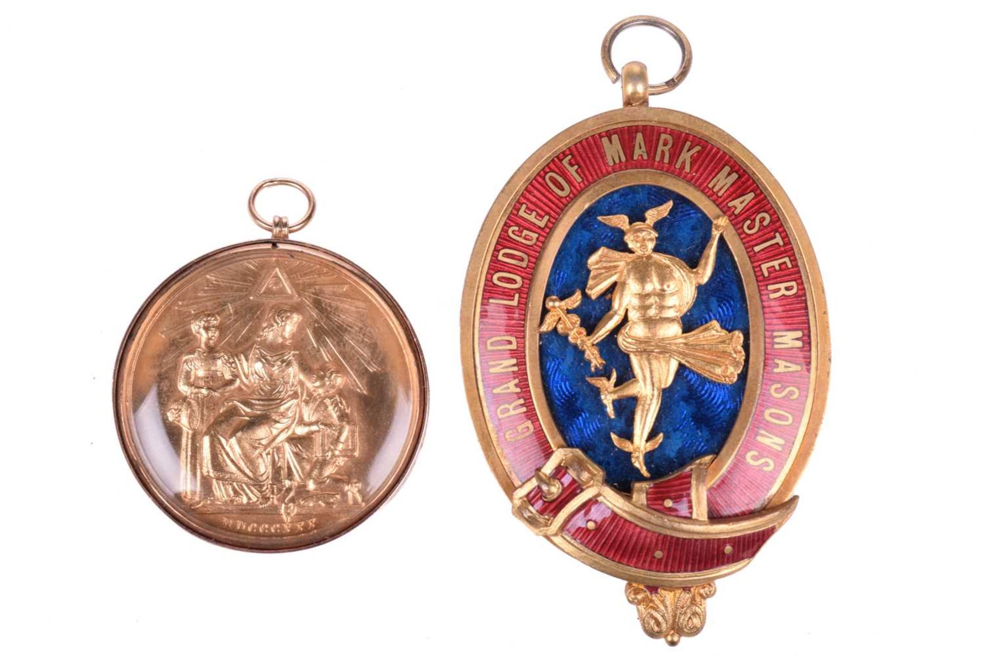 A silver gilt Masonic Charity Jewel presented to F.W. Mayes - Steward RMBI 1912, RMIB 1915, RMIG - Image 7 of 14