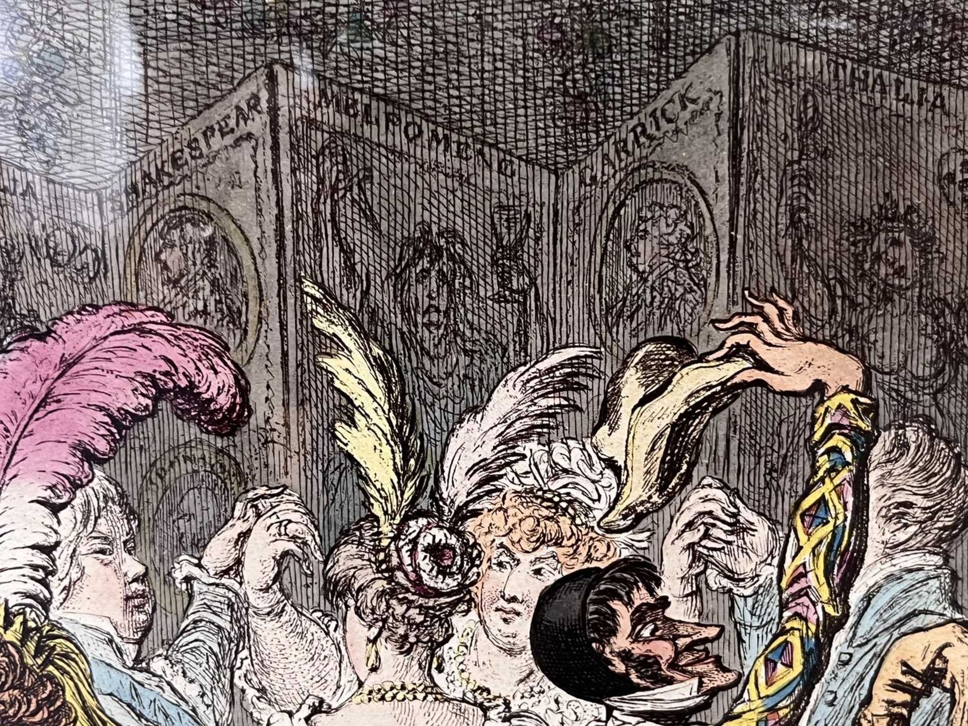 After James Gillray (1756-1815), 'Dilettanti Theatricals - or a Peep at the Green Room - Vide Pic- - Image 14 of 23