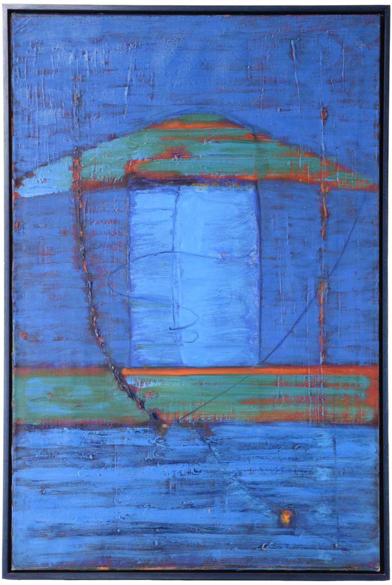 Barrington Tobin (b. 1948), Untitled, signed verso and dated '97, oil on canvas, 91 x 60 cm, - Image 2 of 10