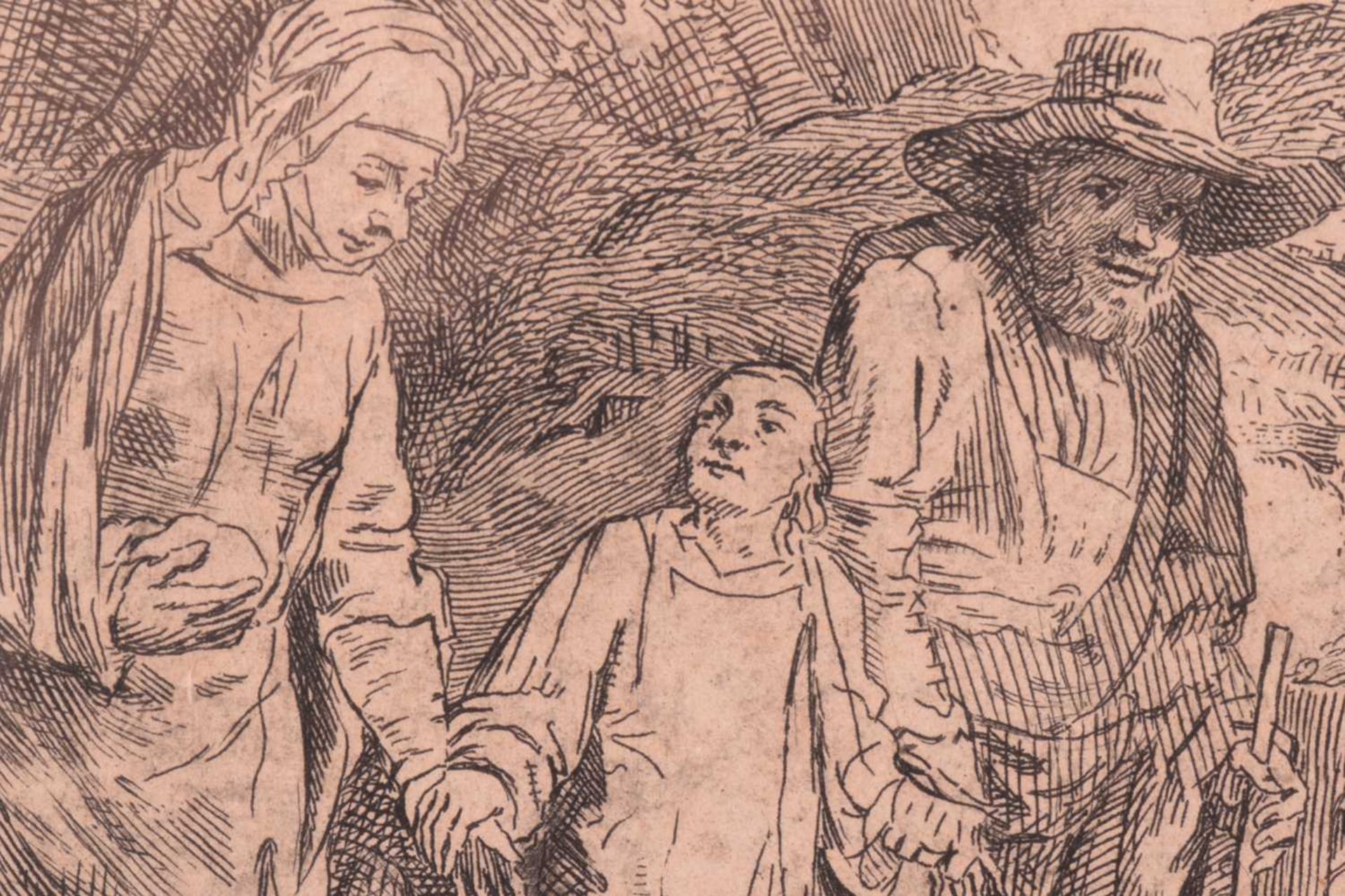 After Rembrandt van Rijn (1606 - 1669), Christ Returning from the Temple with his Parents, - Image 4 of 11