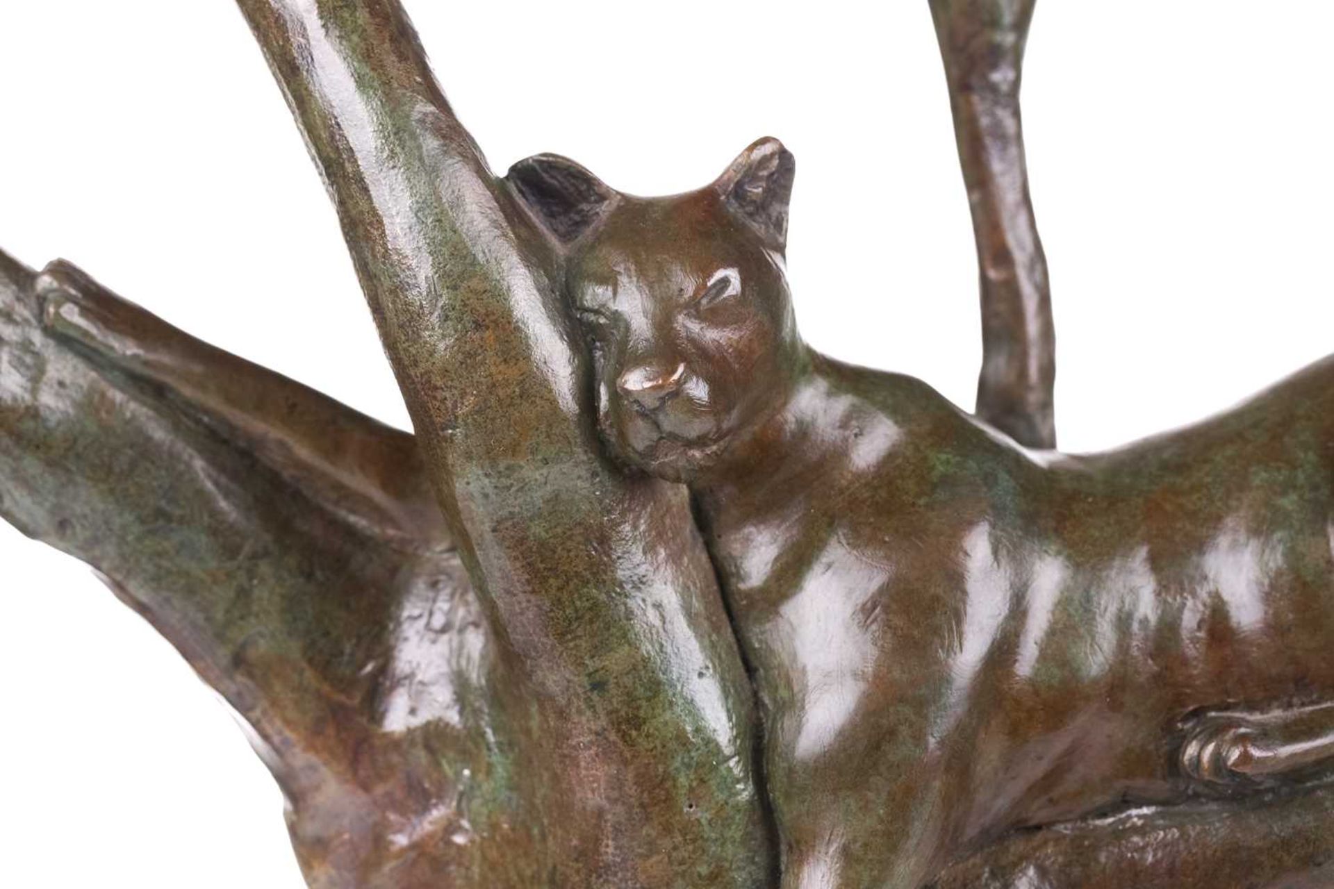 Ian G. Brennan (British, born 1950); a large limited edition 3/9, bronze study of a leopard - Image 3 of 6