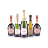 Five bottles of champagne to include one bottle of Dom Perignon, 2008, 12.5%, 750ml, two bottles