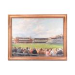 Alan Fearnley (b.1942), The Centenary Test Match at Lord's 1980, signed and dated '80, oil on