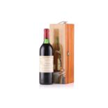 A bottle of Chateau Cheval Blanc 1er Grand Cru Classe St Emilion, 1982 Top shoulder