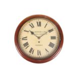 D.E. Rapson & Son, Butcher and Poulterer, Penzance, a Victorian mahogany cased wall clock, with